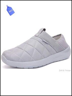 KUBUA Slip On House Shoes Comfortable Terry Lined Slippers Men Women